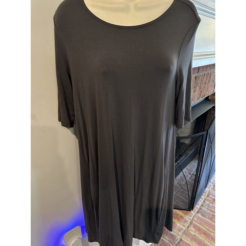 Philosophy Republic Clothing Knit Swing Dress Size Small Deep Gray